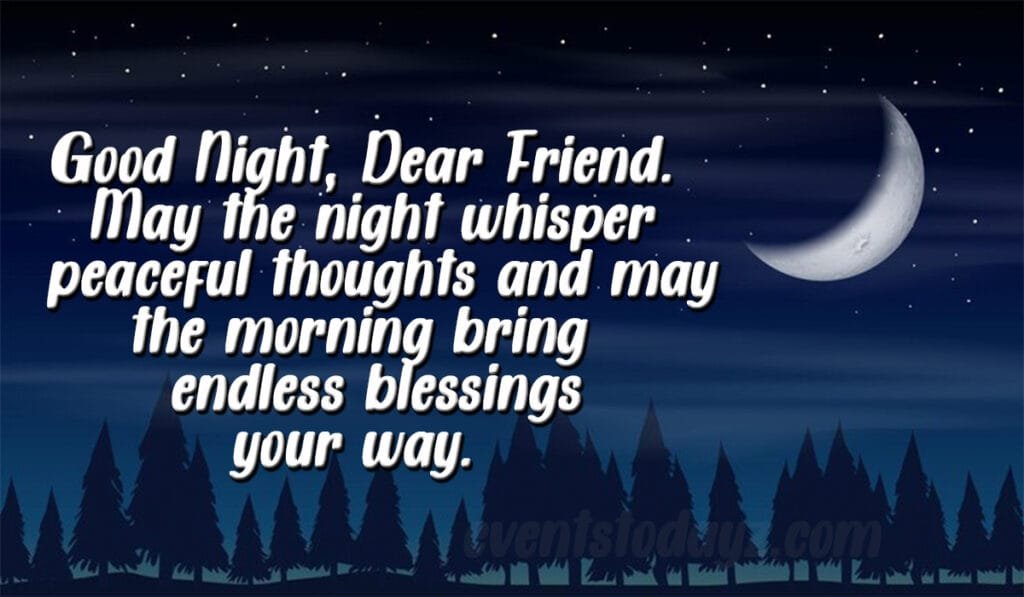 good night image for friend