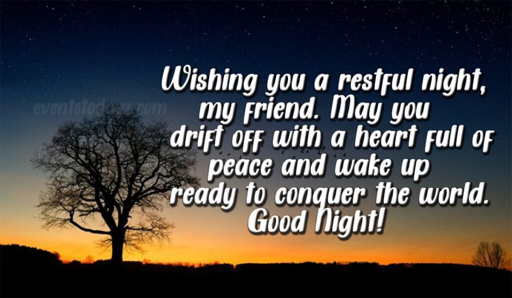 good night messages for friends