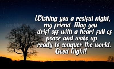 good night messages for friends