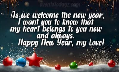 happy new year love image