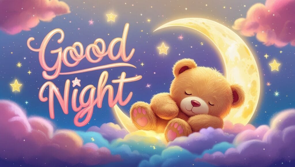 cute good night image