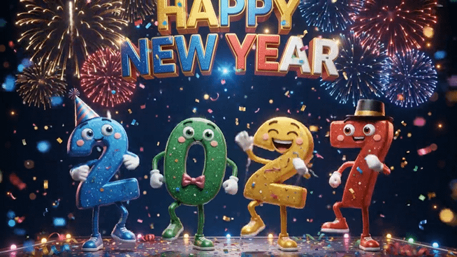 2027 new year animated picture