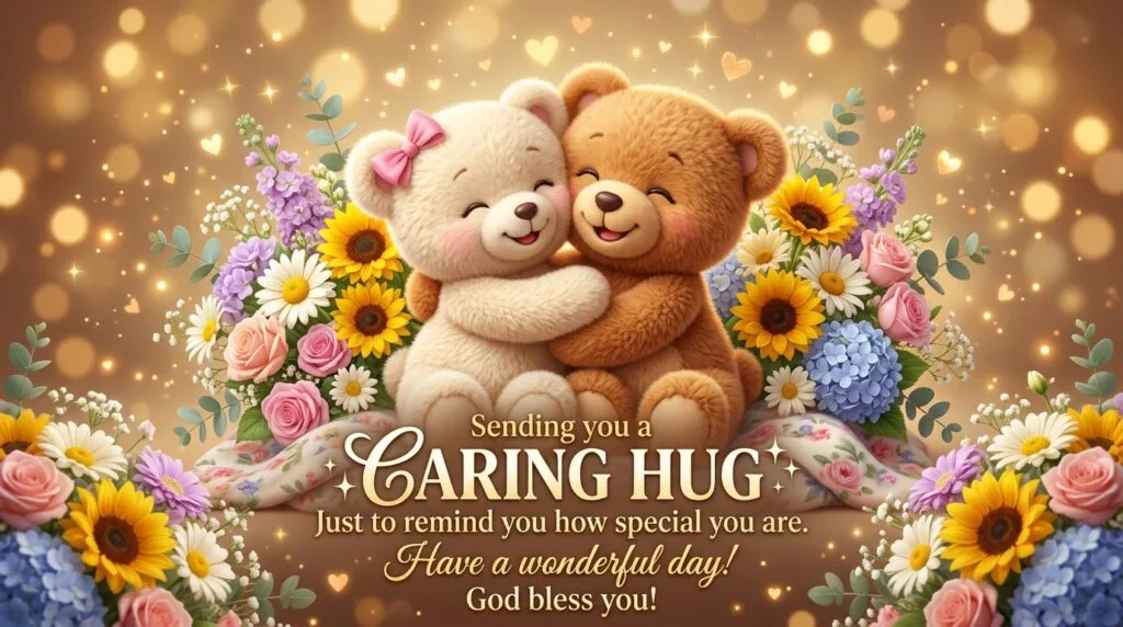 cute teddy morning wish