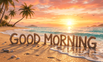 good morning beach