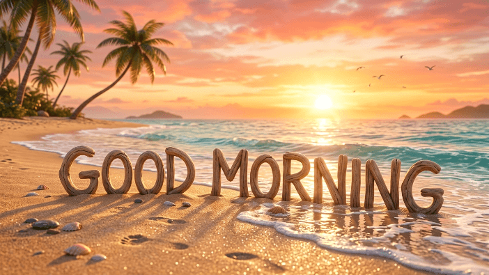 good morning beach