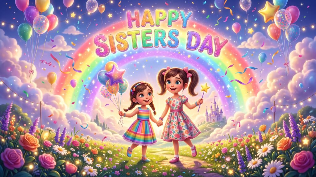 happy sisters day image
