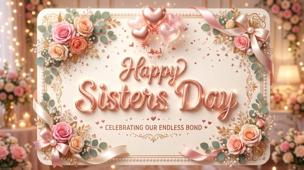 happy sisters day image