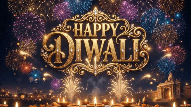 happy diwali animated image