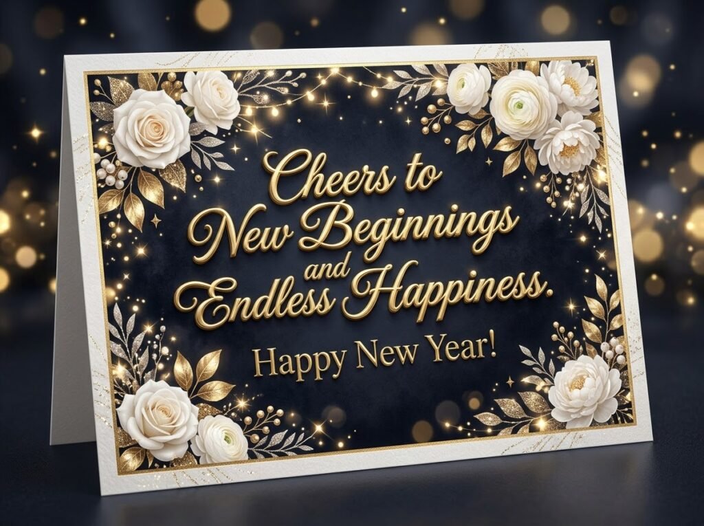 new year greeting cards