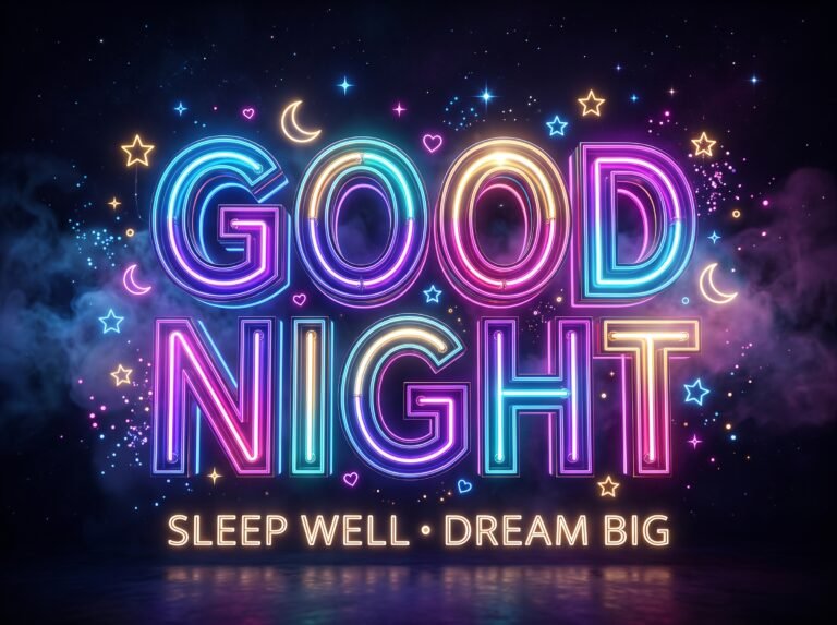 good night greeting image